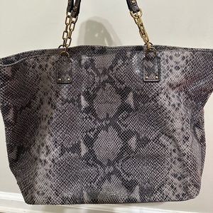 Tory Burch snakeskin tote